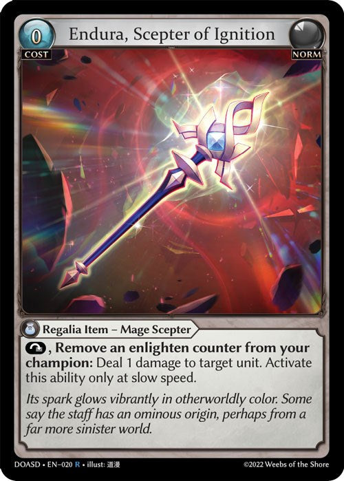 Endura, Scepter of Ignition (020) [Dawn of Ashes: Starter Decks]