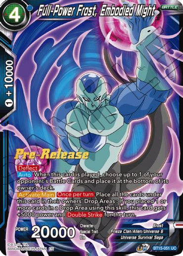 Full-Power Frost, Embodied Might (BT15-051) [Saiyan Showdown Prerelease Promos]