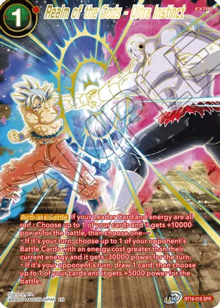 Realm of the Gods - Ultra Instinct (SPR) (BT16-018) [Realm of the Gods]