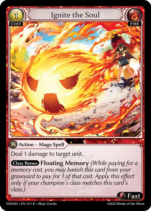 Ignite the Soul (071) [Dawn of Ashes: Starter Decks]