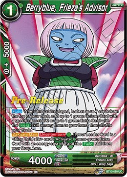 Berryblue, Frieza's Advisor (BT13-080) [Supreme Rivalry Prerelease Promos]