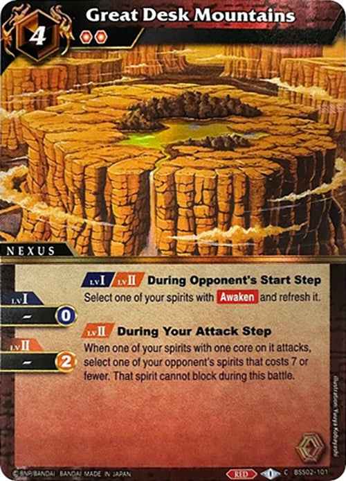 Great Desk Mountains (Box Topper) (BSS02-101) [Battle Spirits Saga Promo Cards]