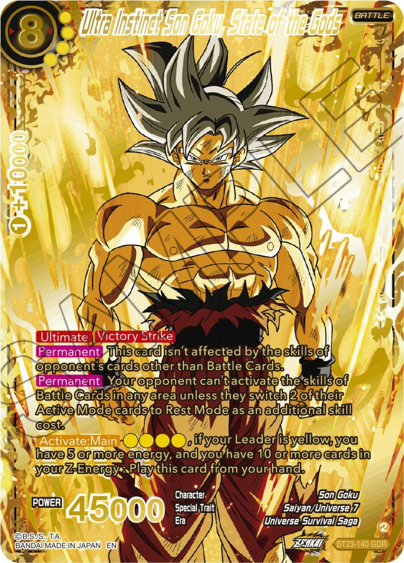 Goku Ball Dragon God Ultra Instinct Saiyan Super Matte Finish