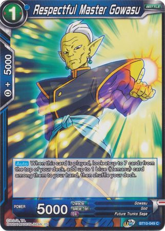 Respectful Master Gowasu (BT10-049) [Rise of the Unison Warrior 2nd Edition]