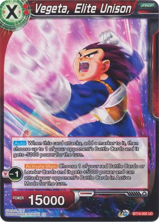 Vegeta, Elite Unison (BT10-005) [Rise of the Unison Warrior 2nd Edition]