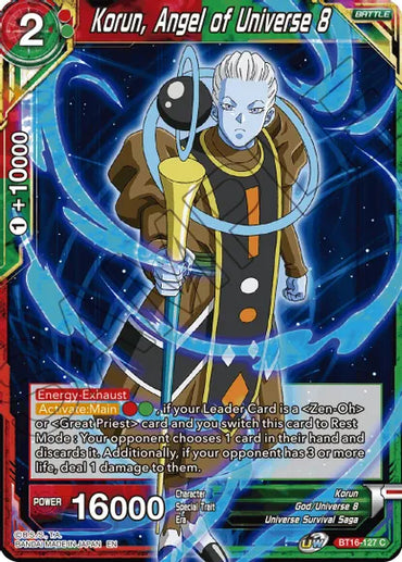 Korun, Angel of Universe 8 (BT16-127) [Realm of the Gods]