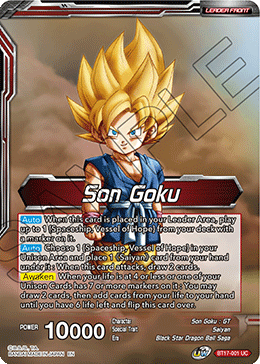 Son Goku // Son Goku, Pan, and Trunks, Space Adventurers (BT17-001) [Ultimate Squad]