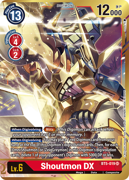 Shoutmon DX [BT5-019] (Alternate Art) [Battle of Omni]